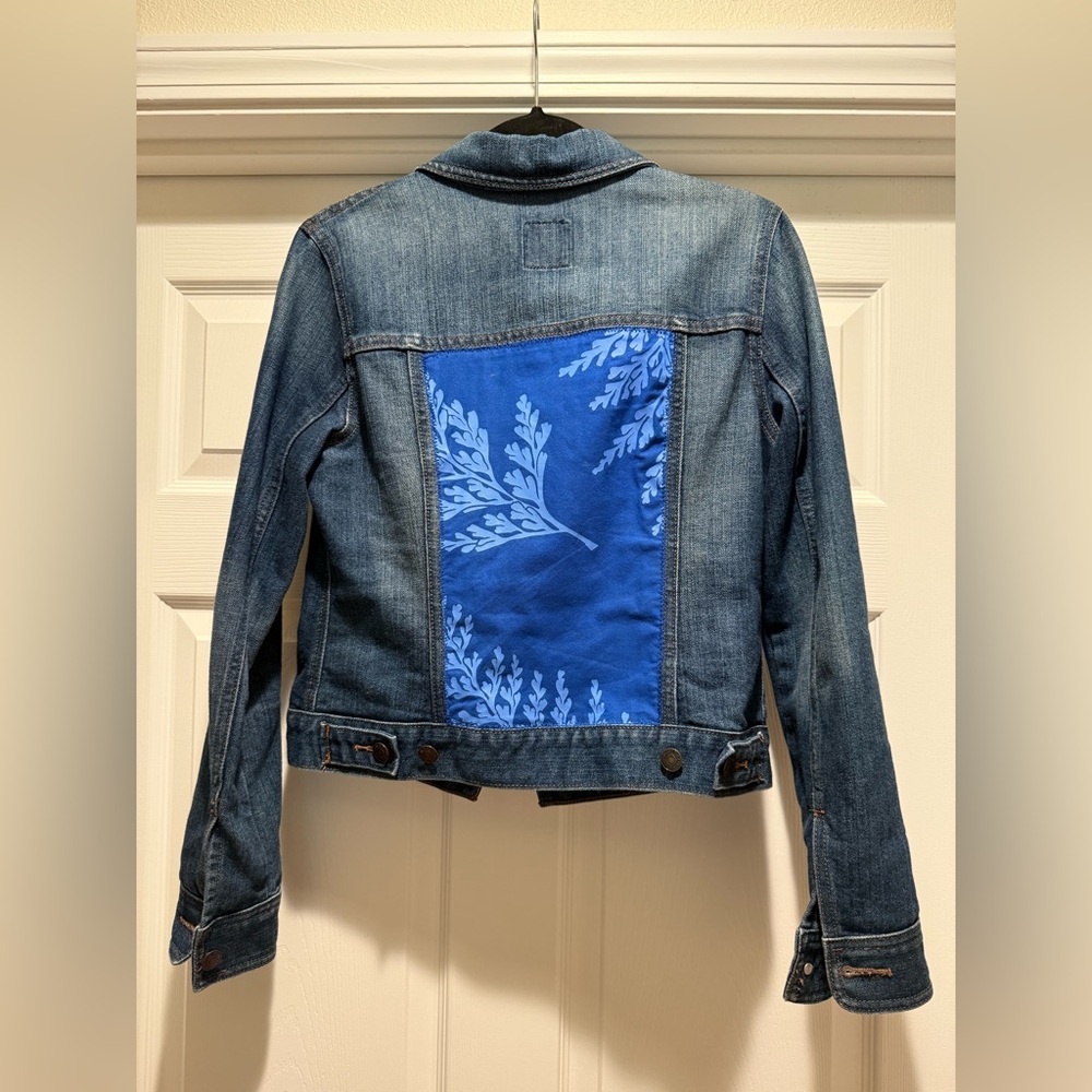 Upcycled Women's Blue Denim Jacket